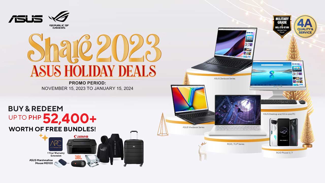 ASUS Details Share 2023 Holiday Promo
