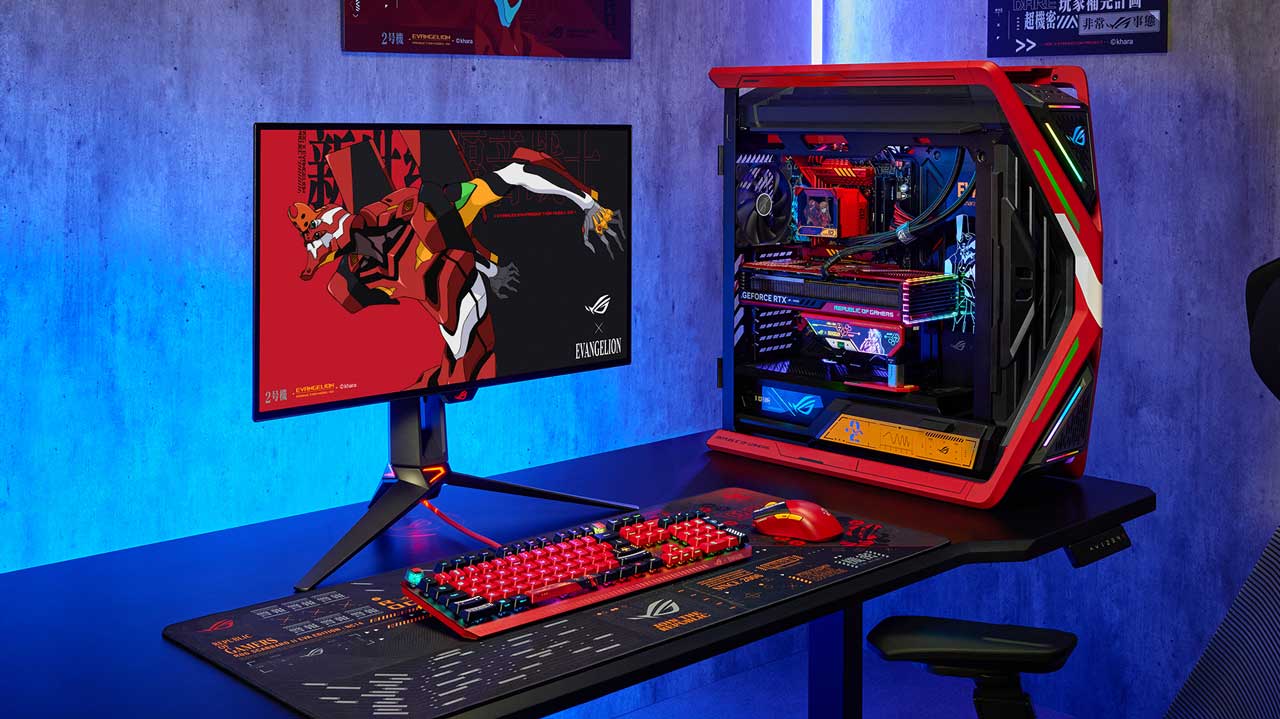 asus rog evangelion eva 02 theme pr 2