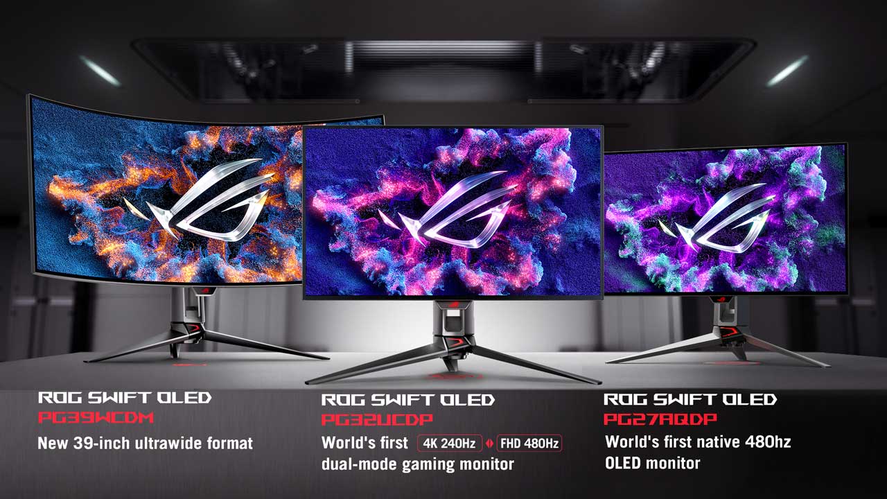 asus rog unveils oled gaming monitor ces 2024 2