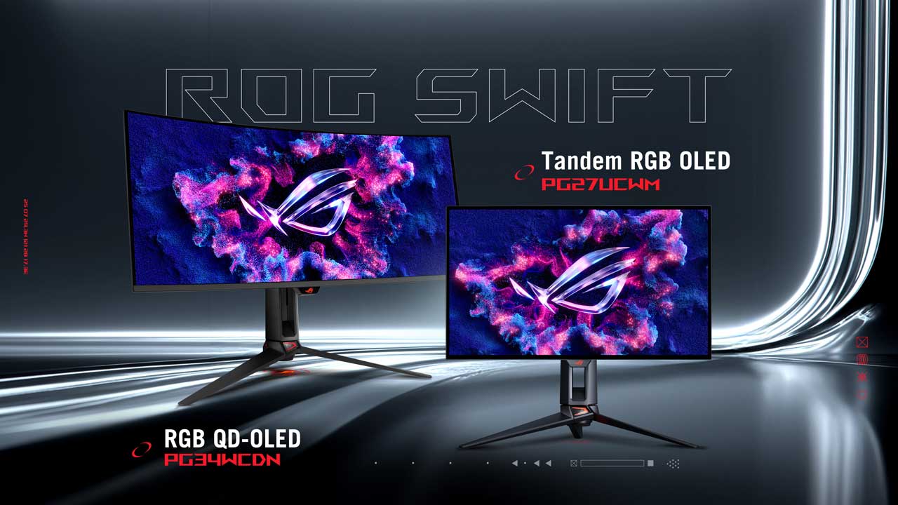 asus rog unveils rgb stripe pixel monitors ces 3