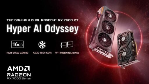 asus unveils amd radeon rx 7600 xt models