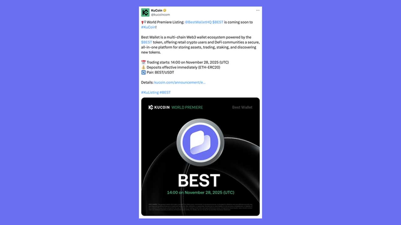 Best Wallet’s $BEST Token to Launch on KuCoin Exchange best wallets best token to launch on kucoin exchange 2