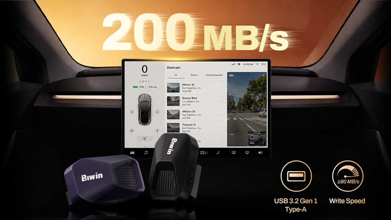 Biwin Amber UV200 Brings High-Endurance USB Storage to Cars biwin amber uv200 high endurance usb storage cars 2