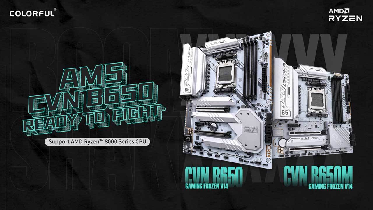 colorful launches cvn b650m gaming frozen motherboard 2