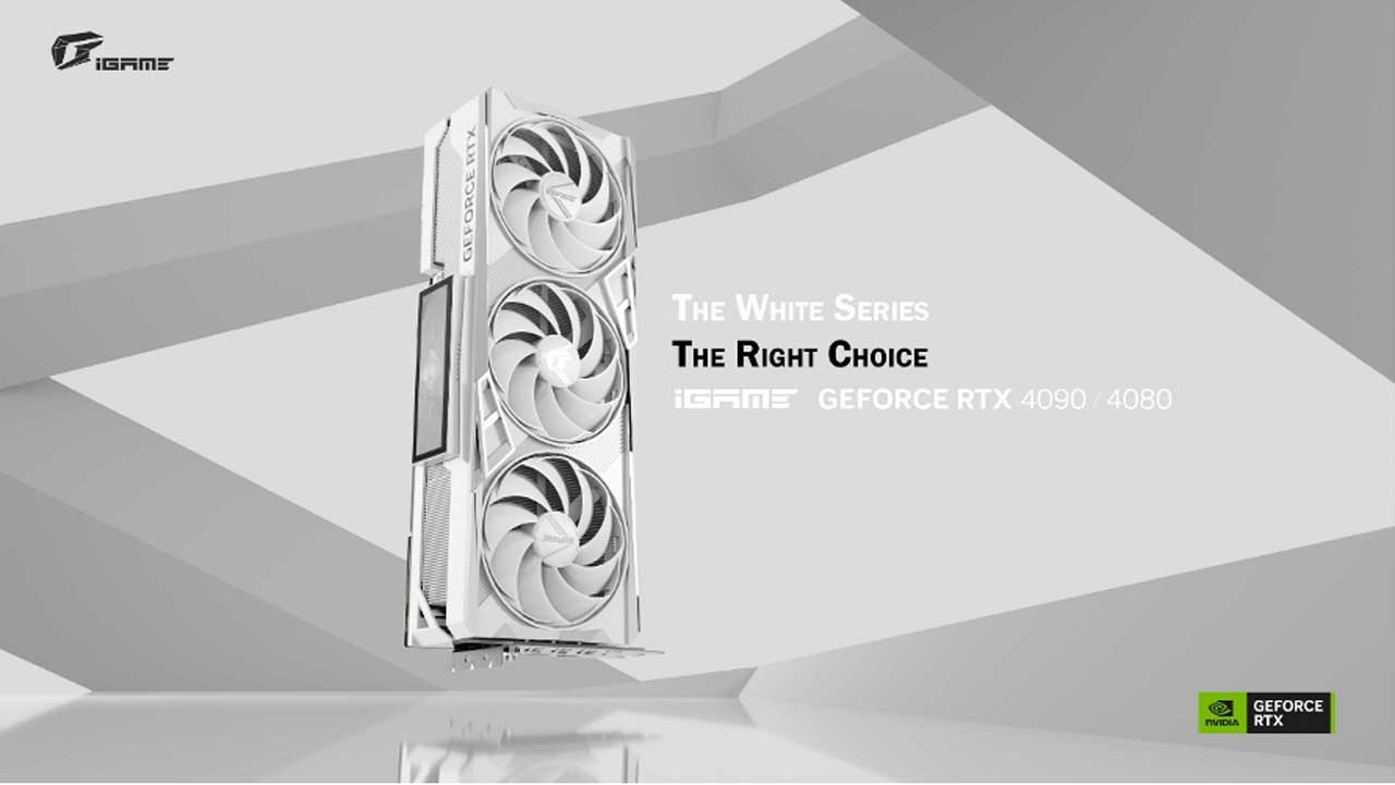 COLORFUL Launches Limited RTX 4090 and 4080 Vulcan White Models