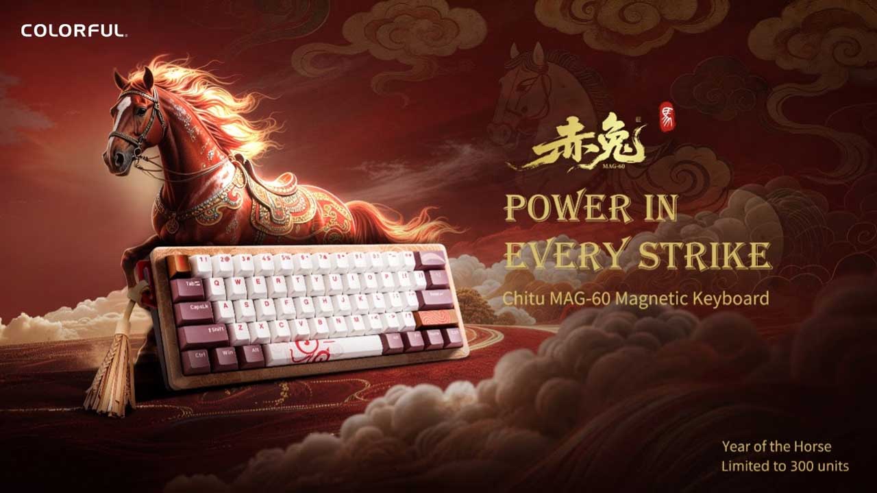 colorful presents limited edition chitu mag 60 magnetic keyboard 3