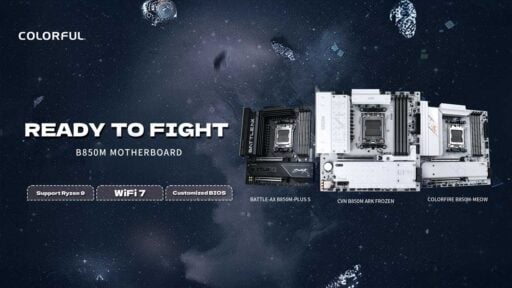 colorful unveils trio of b850 motherboards for ryzen 9000 5