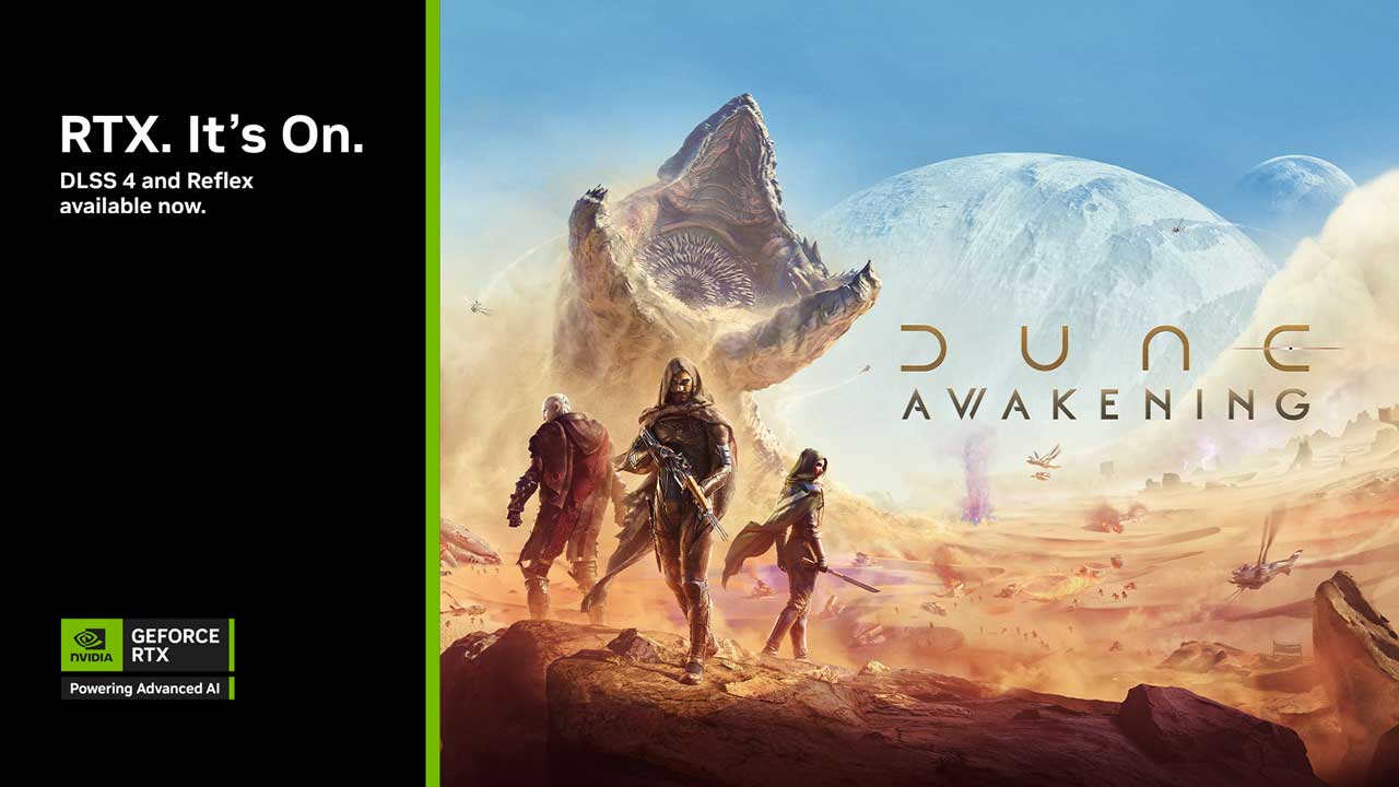 dlss 4 supercharges dune awakening and f1 25 1