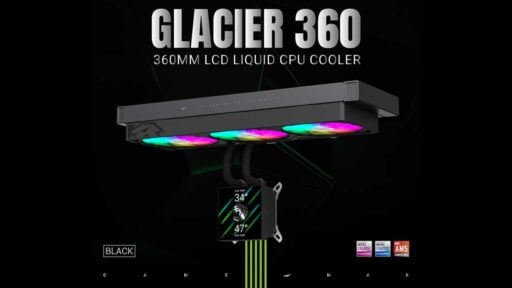 gamemax debuts glacier liquid coolers with lcd display 1