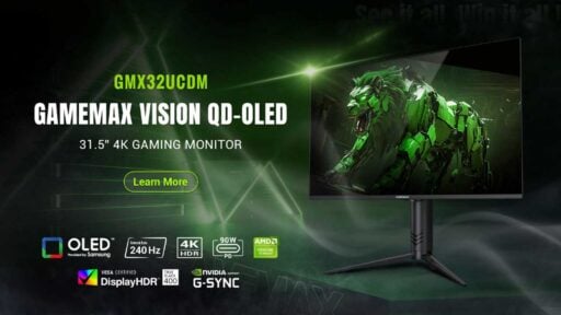 gamemax intros vision gmx32ucdm qd oled gaming monitor 1