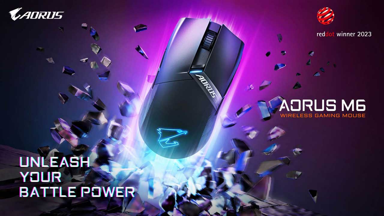 GIGABYTE Launches AORUS M6 Wireless Gaming Mouse