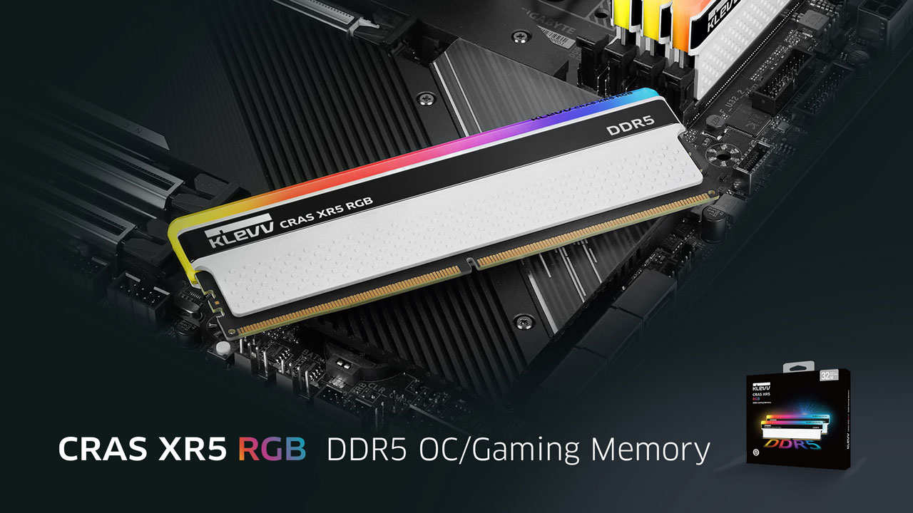 KLEVV Unveils Cras XR5 RGB DDR5-6200 Memory