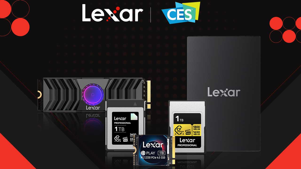 Lexar to Showcase Pro and Gaming Products at CES 2024