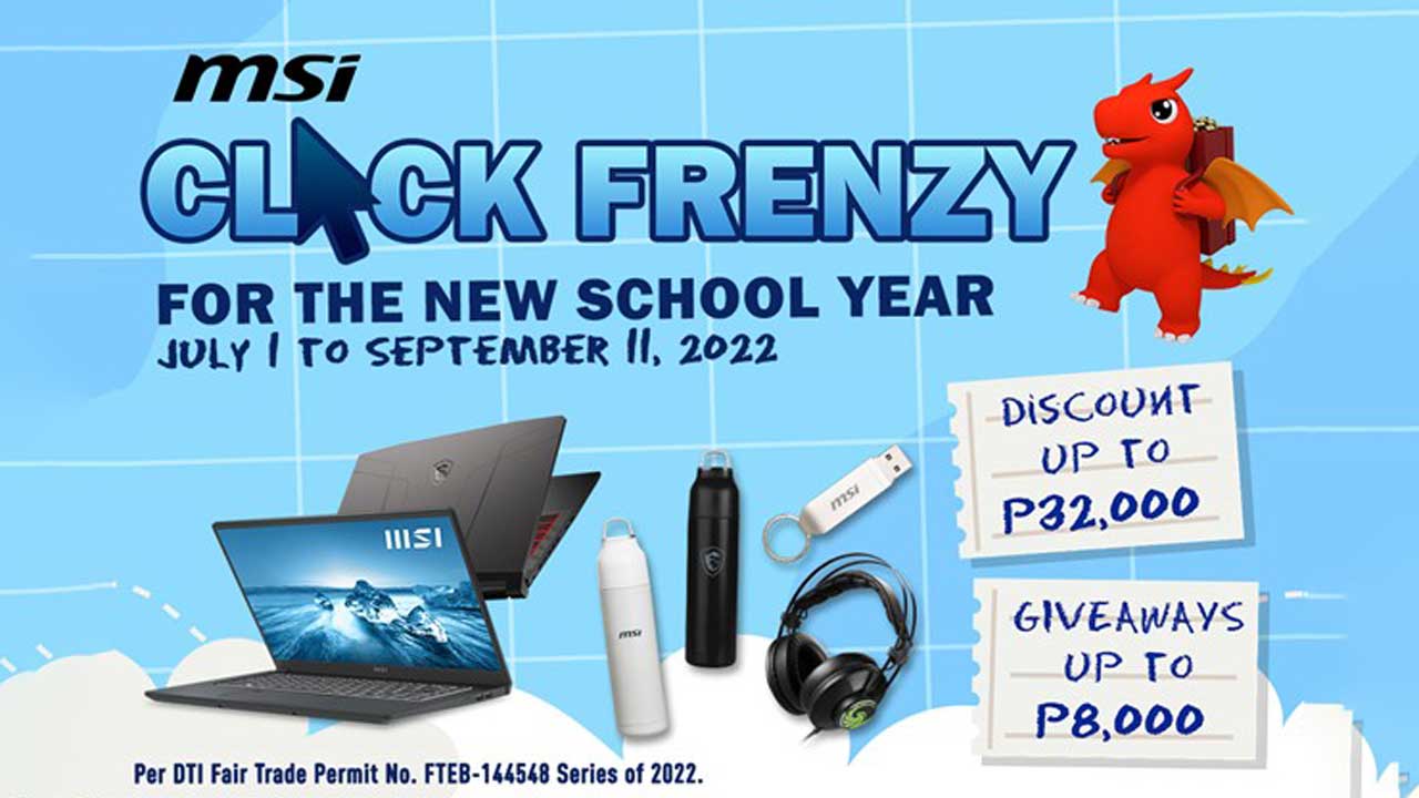 MSI Outs Click Frenzy Back to School Promo