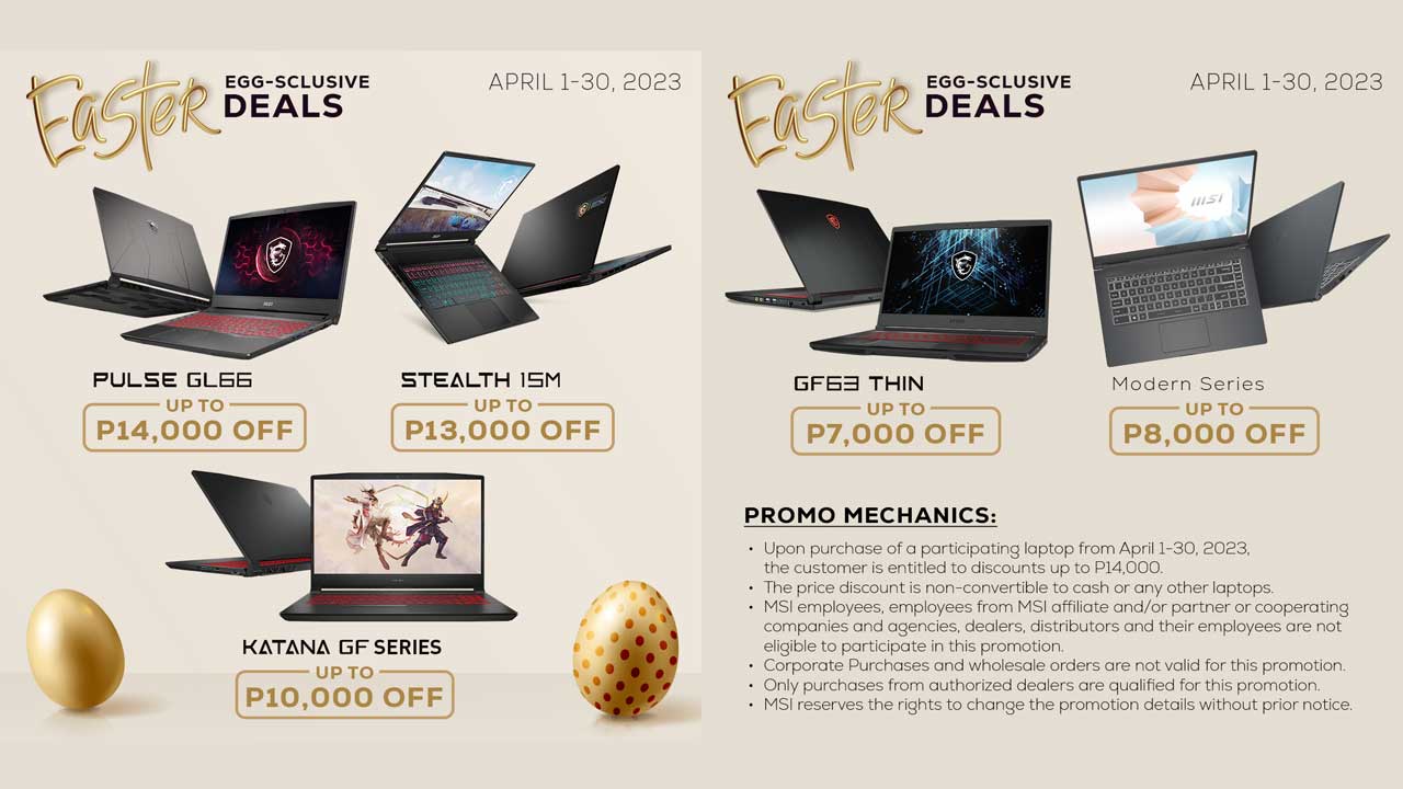 msi laptop easter egg deals 2023 pr 2