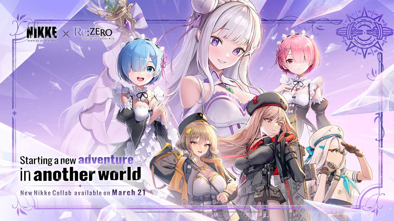 nikke x rezero crossover launches today 2