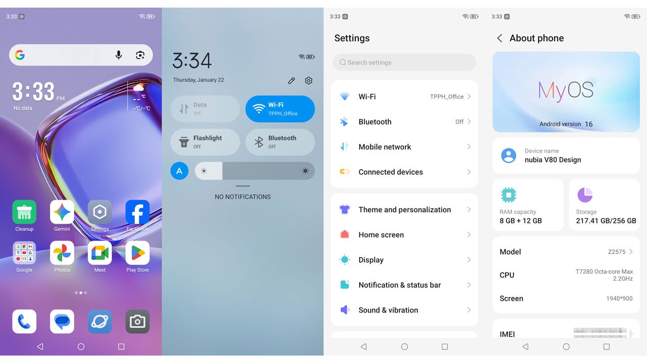 nubia V80 Design Smartphone Benchmark 1v2