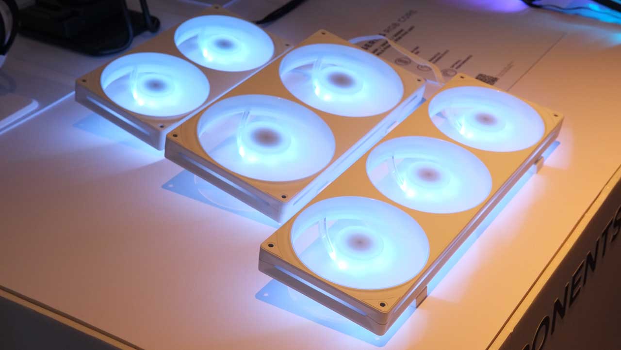 nzxt intros f series rgb core single frame fans at computex 2