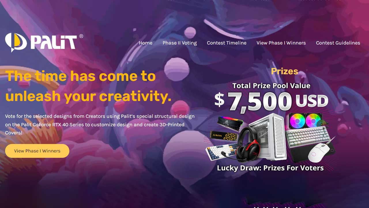 Palit Announces Finalists for Maker Contest 23/24