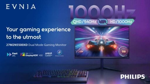 philips evnia launches 1000 hz dual mode monitor