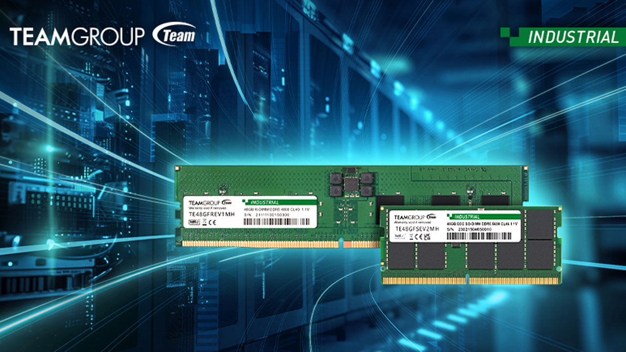 TEAMGROUP Announces 24 and 48 GB Industrial DDR5 Memory