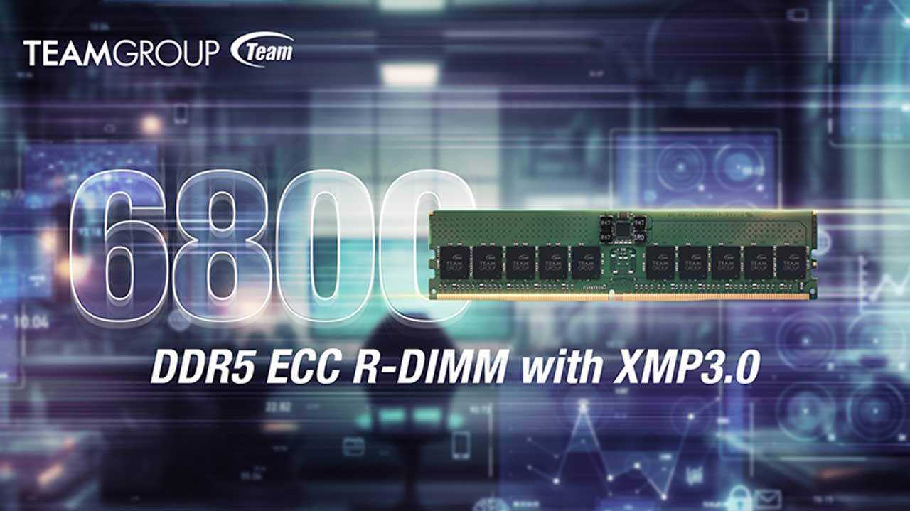 TEAMGROUP Releases DDR5-6800 ECC R-DIMM