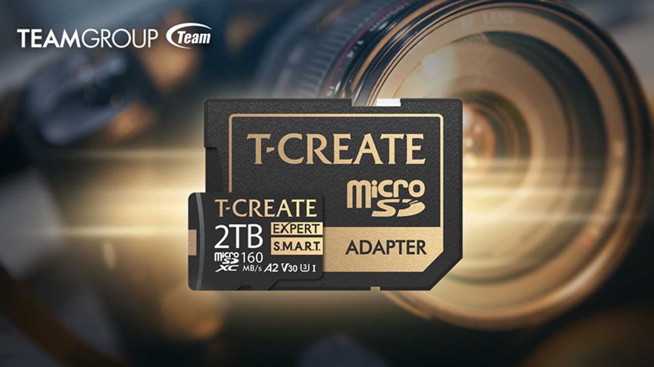 TEAMGROUP Intros T-CREATE EXPERT S.M.A.R.T. MicroSDXC 2 TB Memory Card
