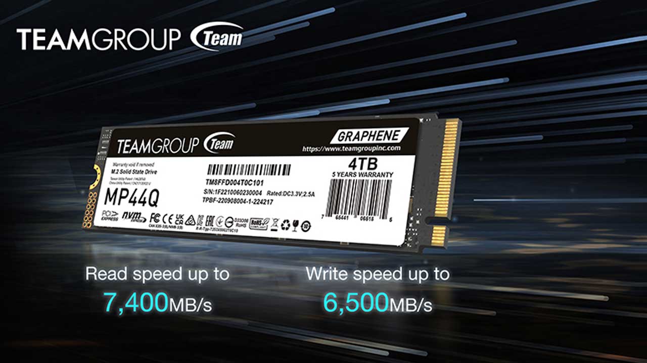 TEAMGROUP Launches MP44Q M.2 PCIe 4.0 SSD