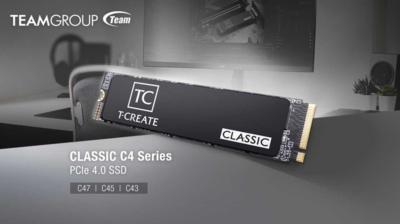 TEAMGROUP Launches T-CREATE CLASSIC C4 Series PCIe 4.0 SSD