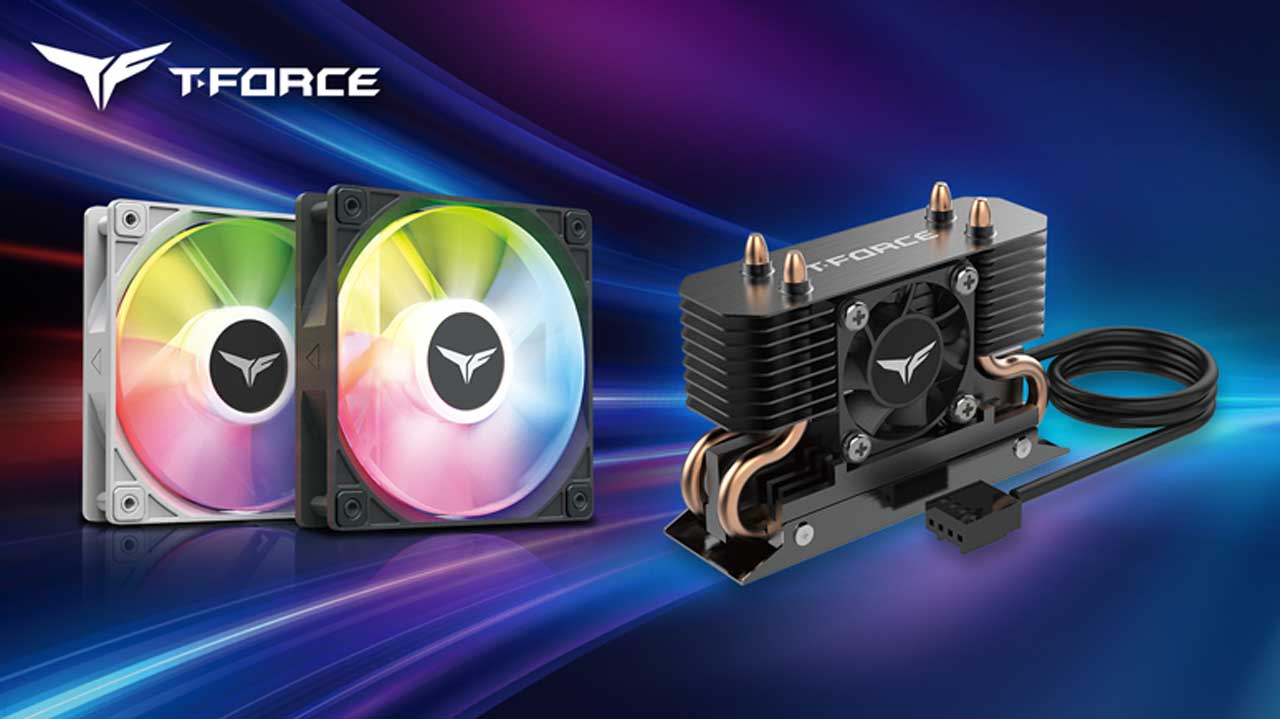 TEAMGROUP Releases T-FORCE DARK AirFlow I SSD Cooler and RT-X120 ARGB Fan