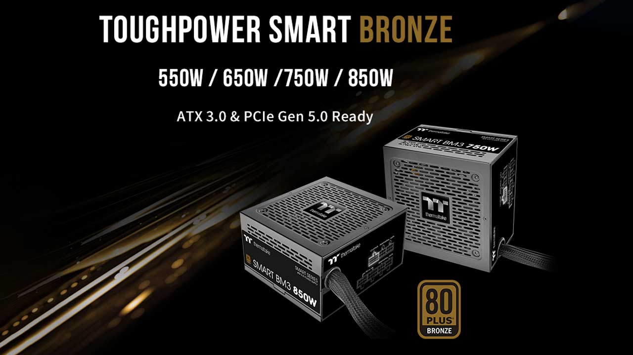 Thermaltake Unveils Smart BM3 ATX 3.0 Bronze Series PSU
