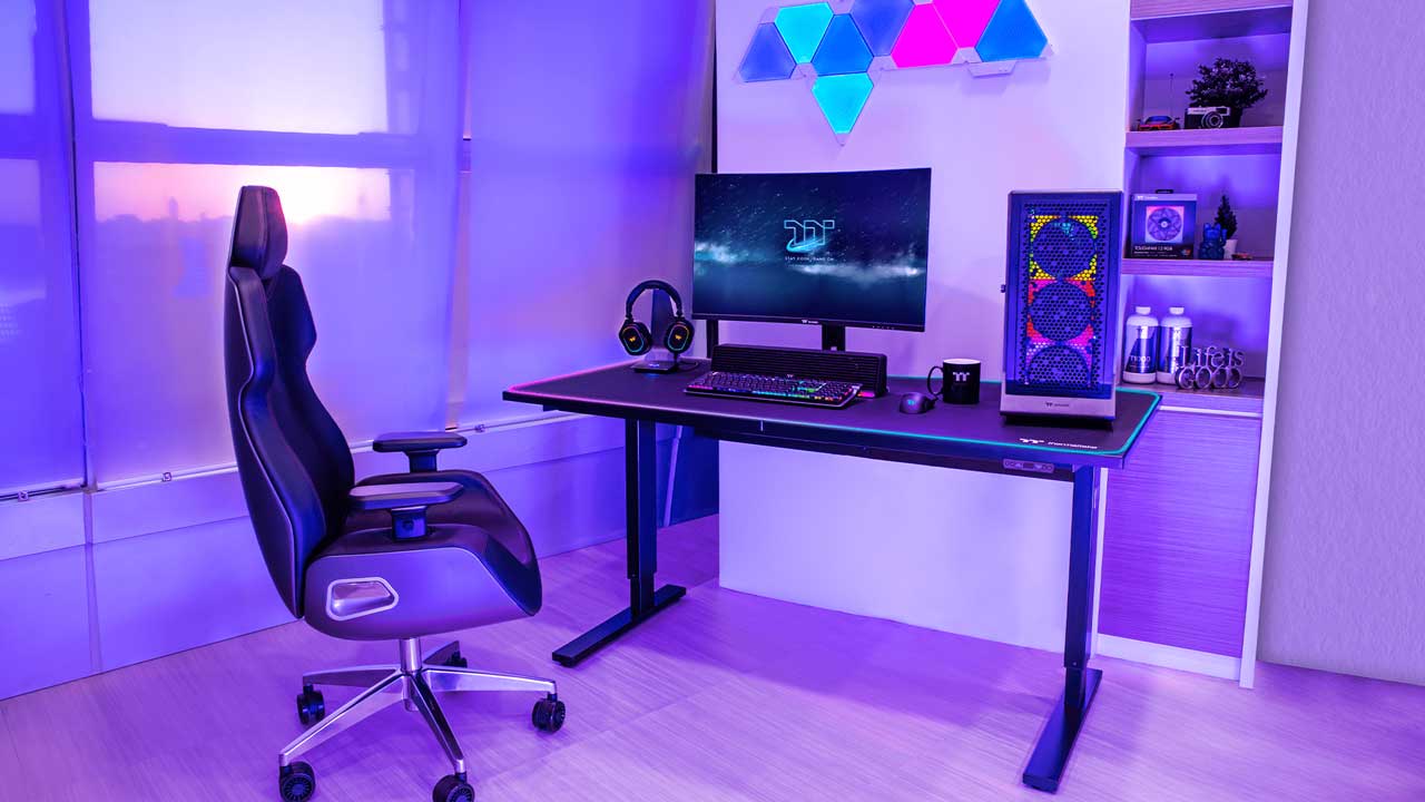 Thermaltake Launches TOUGHDESK 350 Smart Gaming Desk