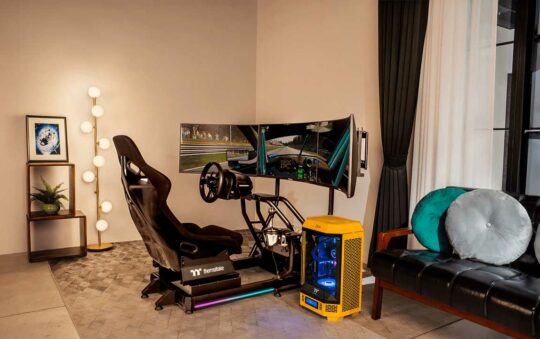 Thermaltake Unveils GR500 Racing Simulator Cockpit and Monitor Stand