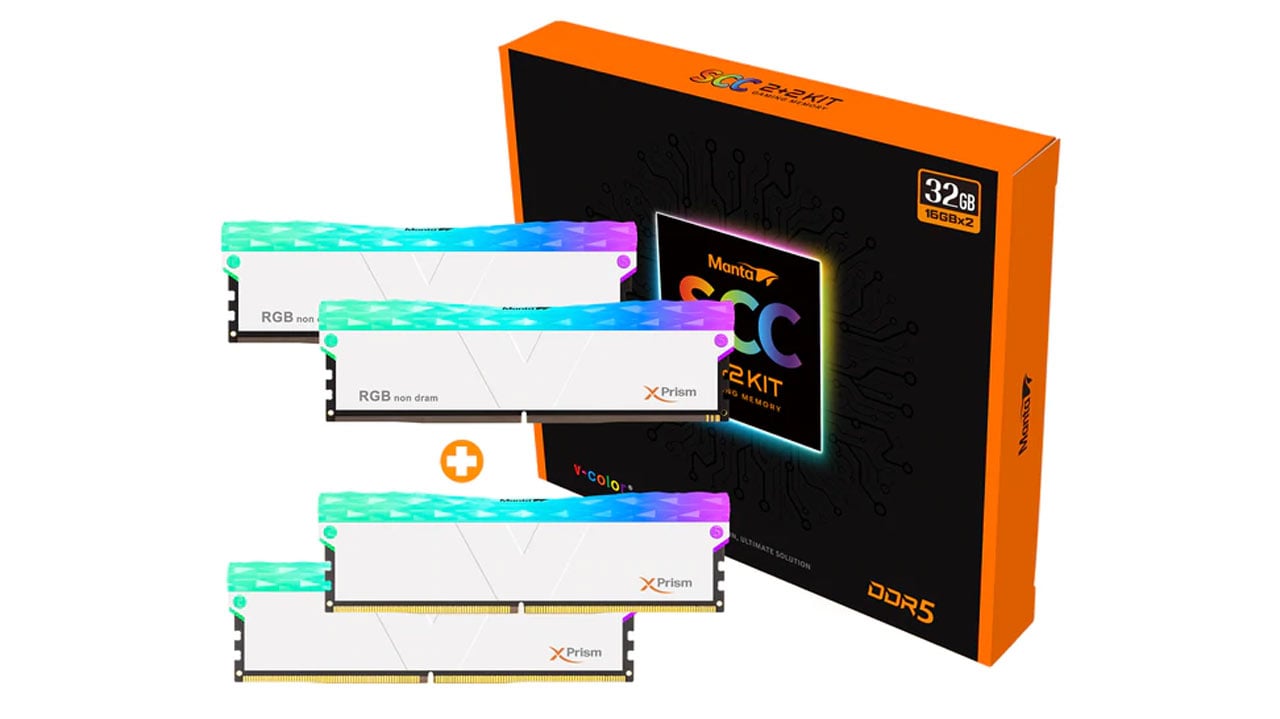 v color Manta XPrism RGB DDR5 6400 PR 2