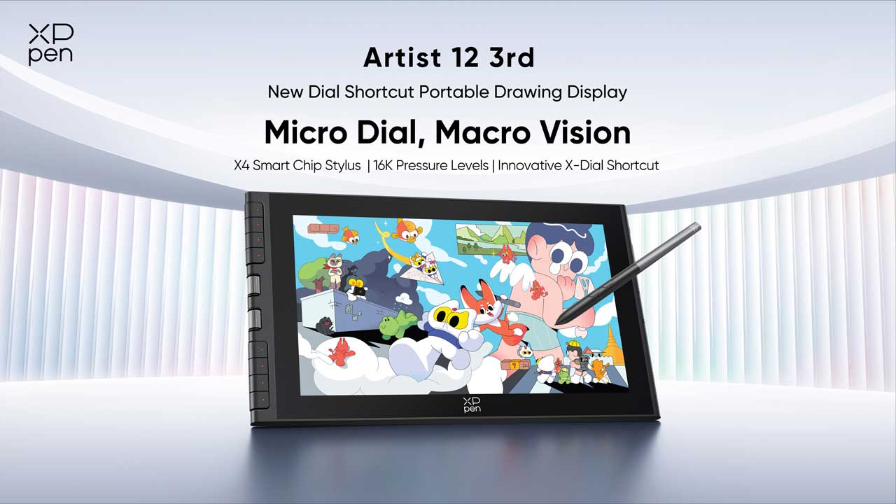 XPPen Unveils $239 Artist 12 3rd with New X-Dial System xppen unveils 239 artist 12 3rd x dial 1
