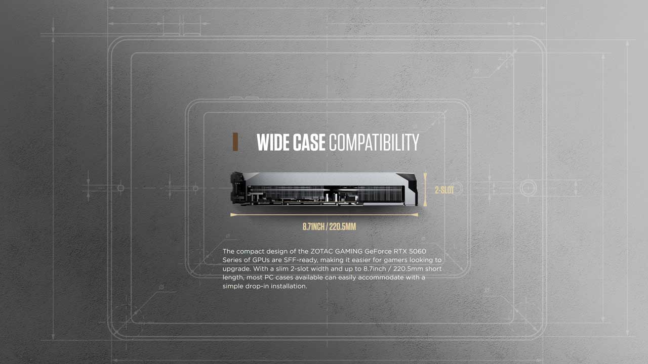zotac unveils compact geforce rtx 5060 series graphics 1